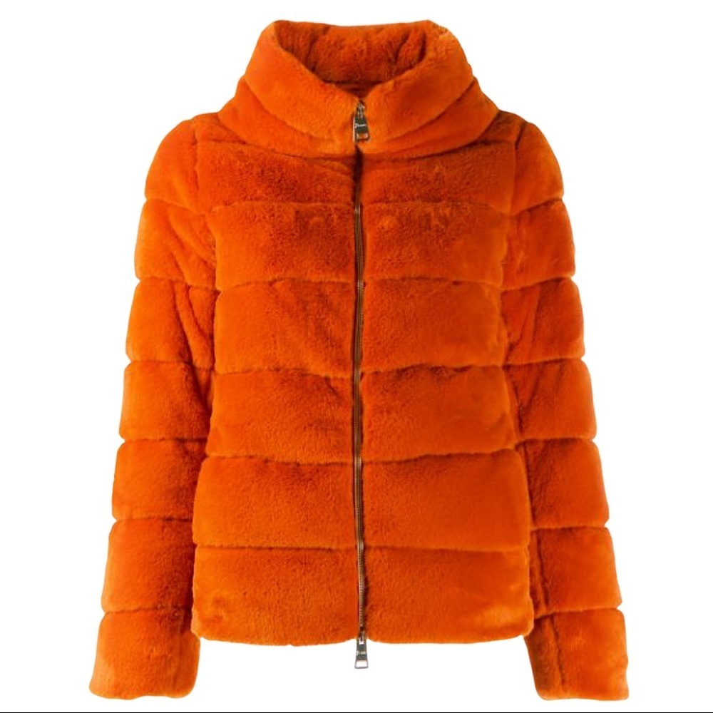 HERNO Milly Goose Down Faux Fur Teddy Coat - Picture 16 of 16